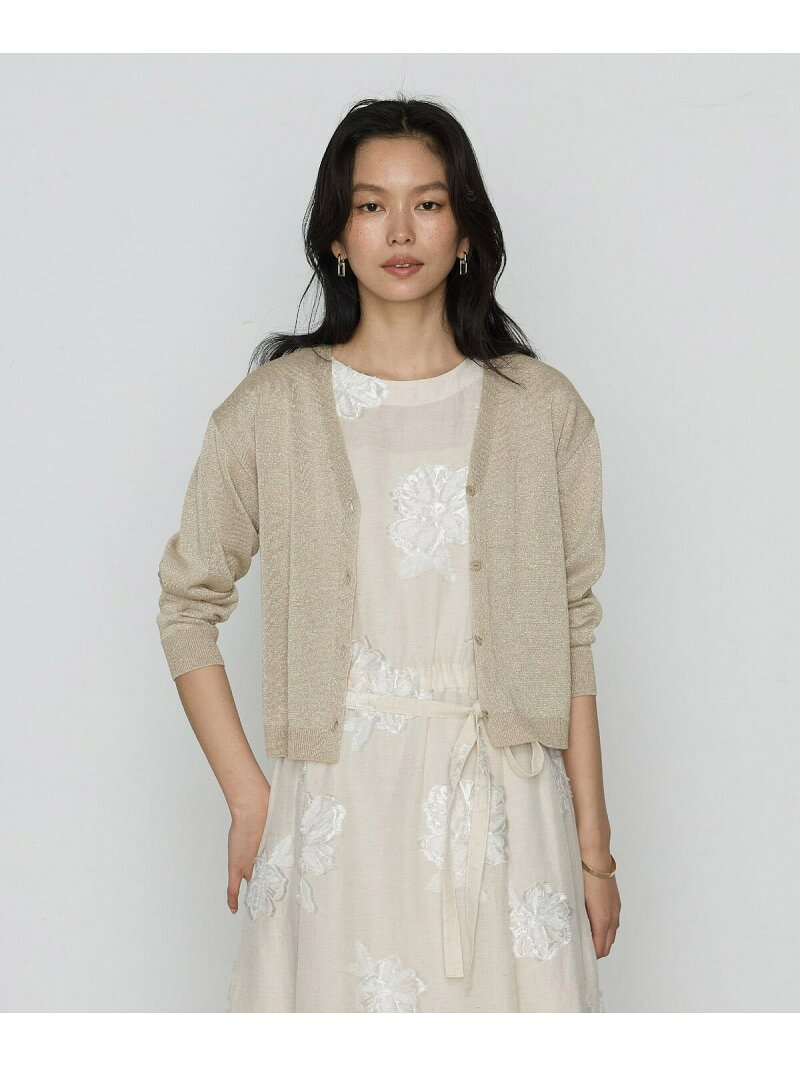 樂天商城 - 【SALE／46%OFF】[ TALLサイズ ] ラメリネンニット カーディガン K.T KIYOKO TAKASE TALL コムサ トップス カーディガン グレー【RBA_E】【送料無料】[Rakuten Fashion]