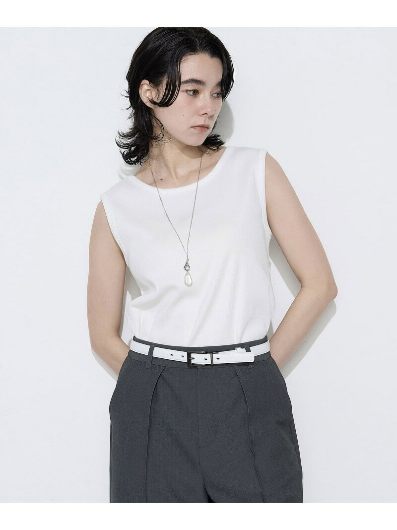 【SALE／10%OFF】スパークナイロンテレコ 2WAYタンクトップ K.T KIYOKO TAKASE コムサ トップス ノースリーブ・タンクトップ ブルー ベージュ グレー ホワイト ブラック【RBA_E】【送料無料】[Rakuten Fashion]