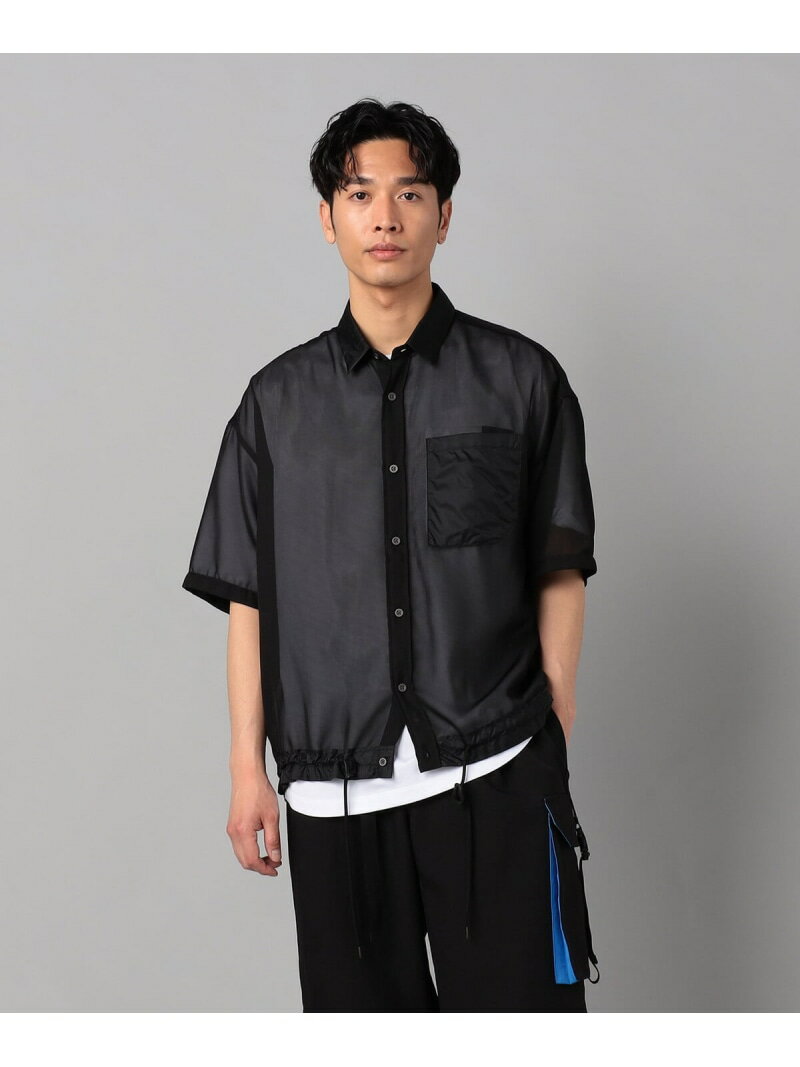 【SALE／30%OFF】シアー シャツ β MEN コムサメン トップス シャツ・ブラウス ブラック【RBA_E】【送料無料】[Rakuten Fashion]