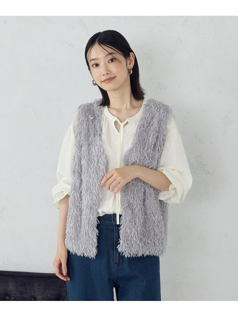Rakuten - 【SALE／10%OFF】フリンジジレ COMME CA ISM コムサイズム トップス ベスト・ジレ ブラウン ブラック グレー【RBA_E】【送料無料】[Rakuten Fashion]