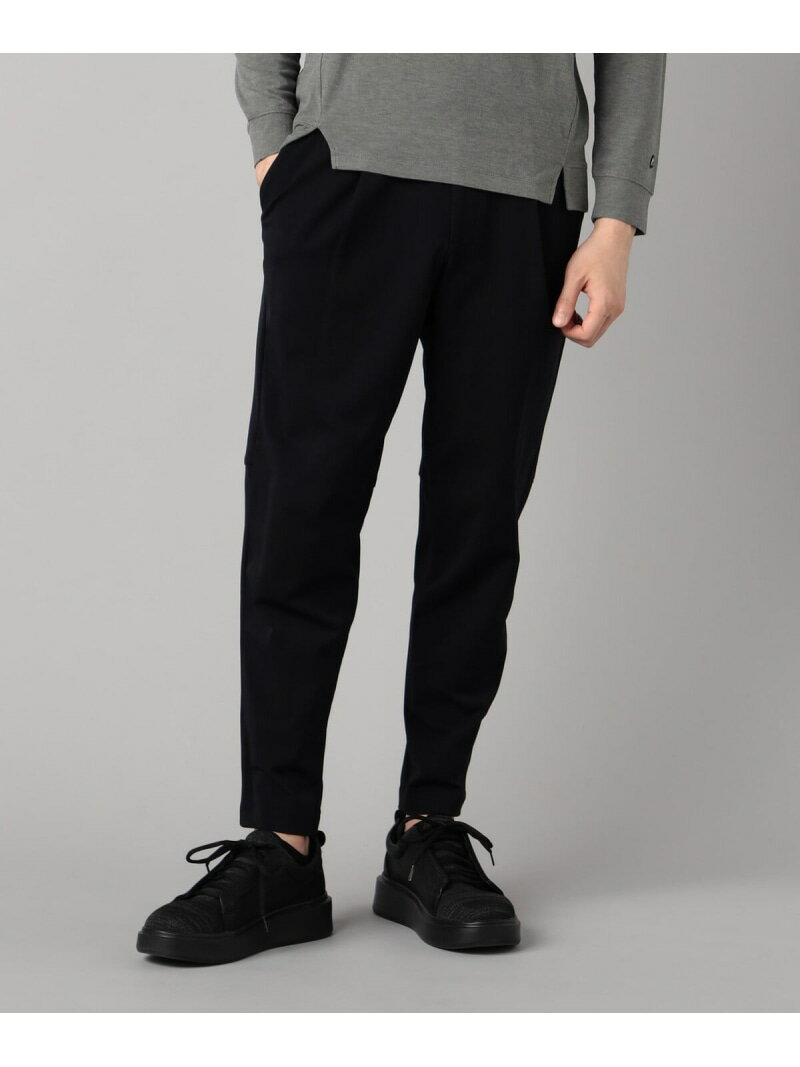 メリル裏起毛 テーパードイージーパンツ β MEN コムサメン パンツ その他のパンツ ブラック カーキグリーン【送料無料】[Rakuten Fashion]