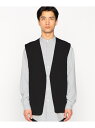 【SALE/50%OFF】ウォッシャブル イージーケア 軽量 ラペルレス ジレ COMME CA ISM コムサイズム トップス ベスト・ジレ グリーン ブラッ...