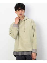 コムサコミューン 【SALE／46%OFF】★TVドラマ着用商品★ フェイクスエード パーカ COMME CA COMMUNE コムサイズム トップス パーカー・フーディー グリーン ホワイト ピンク【RBA_E】【送料無料】[Rakuten Fashion]