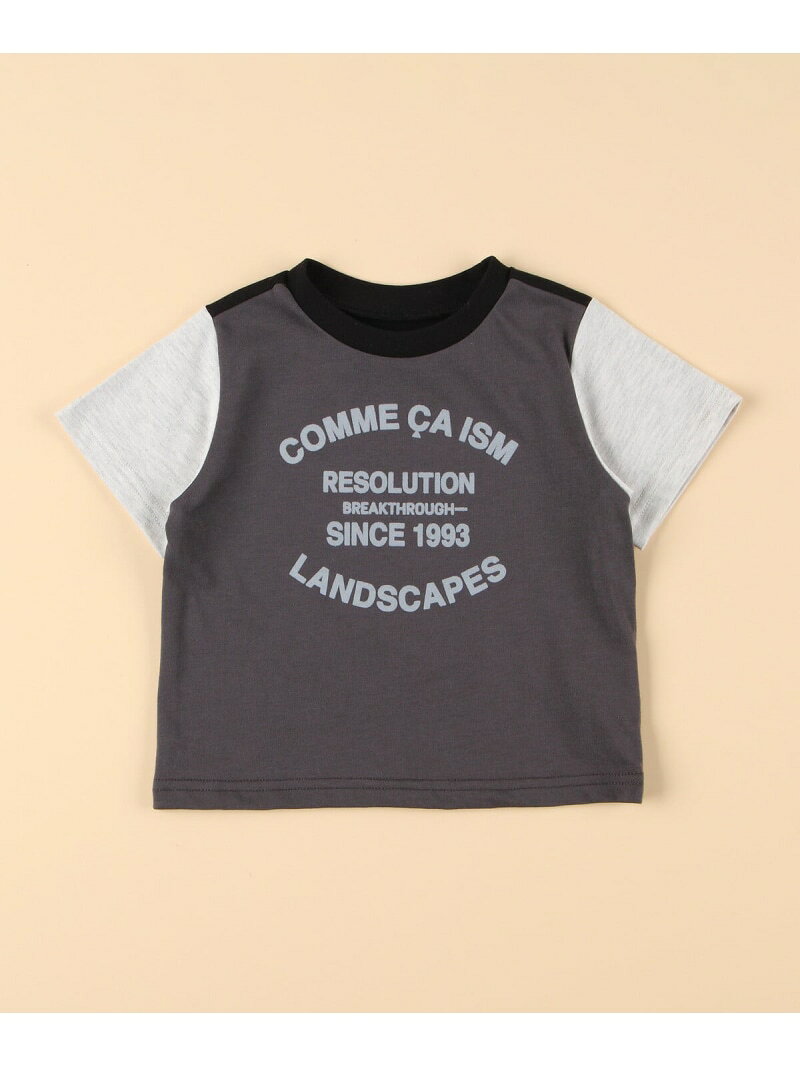 【SALE／30%OFF】フロッキープリント Tシャツ(ベビーサイズ) COMME CA ISM コムサイズム マタニティウェア・ベビー用品 その他のベビーグッズ ピンク グレー ホワイト ブルー【RBA_E】[Rakuten Fashion] 3