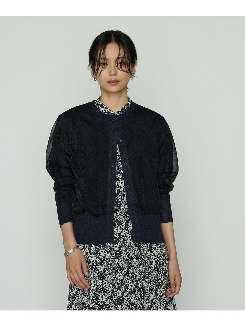 乐天商城 - 【SALE／19%OFF】二重編みラメニット カーディガン K.T KIYOKO TAKASE コムサ トップス ニット グレー ブラック【RBA_E】【送料無料】[Rakuten Fashion]