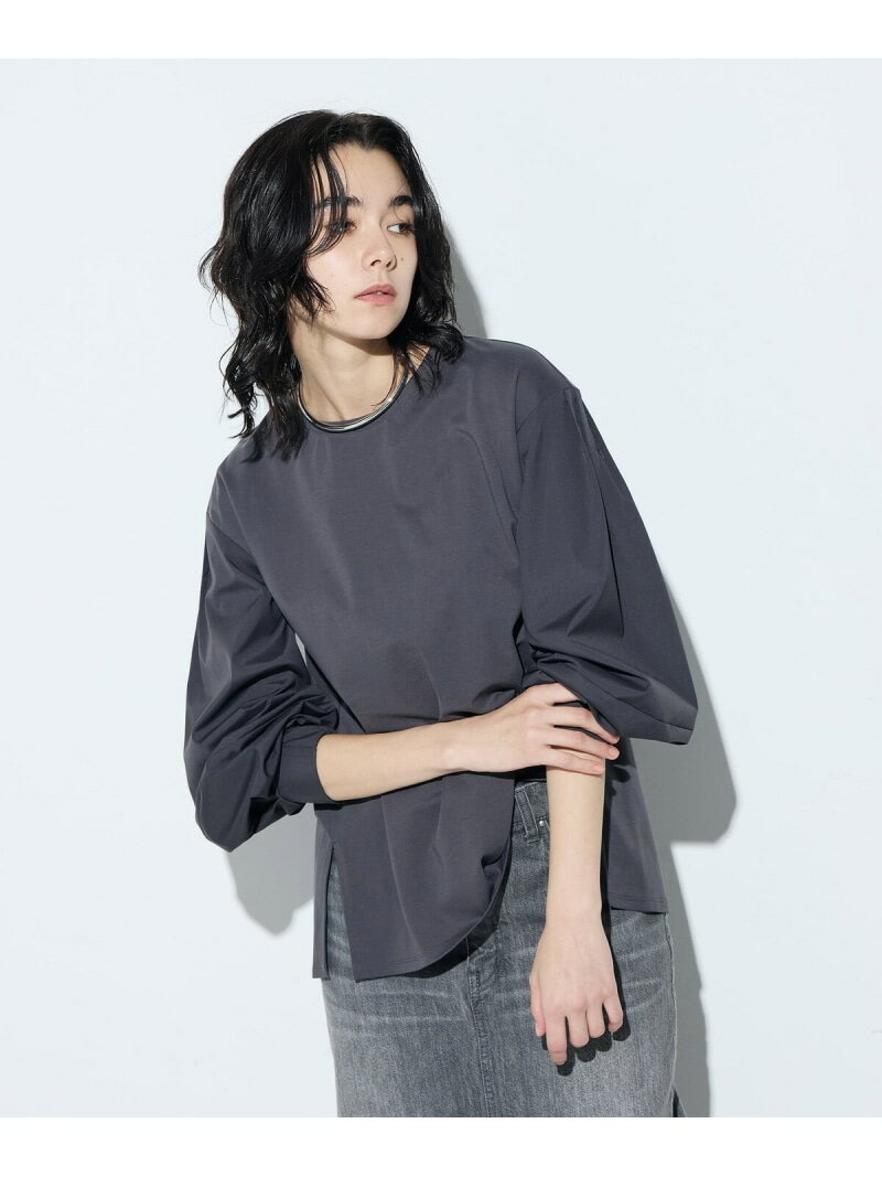 [ +サイズ ] 80ポンチ 袖パフカットソー Gabardine K.T + コムサ トップス カットソー・Tシャツ グレー ホワイト【送料無料】[Rakuten Fashion]