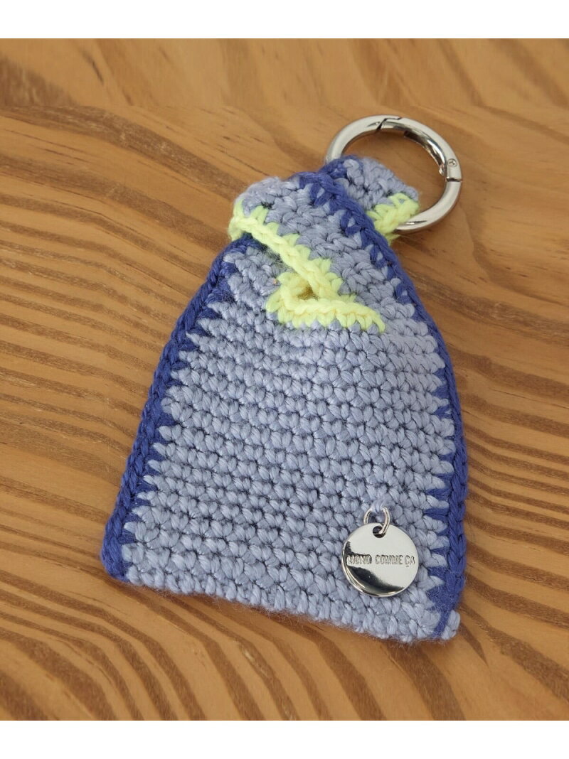 ニットバッグチャーム MONO COMME CA コムサイズム ファッション雑貨 チャーム・キーチェーン グレー ブラック ベージュ[Rakuten Fashi...