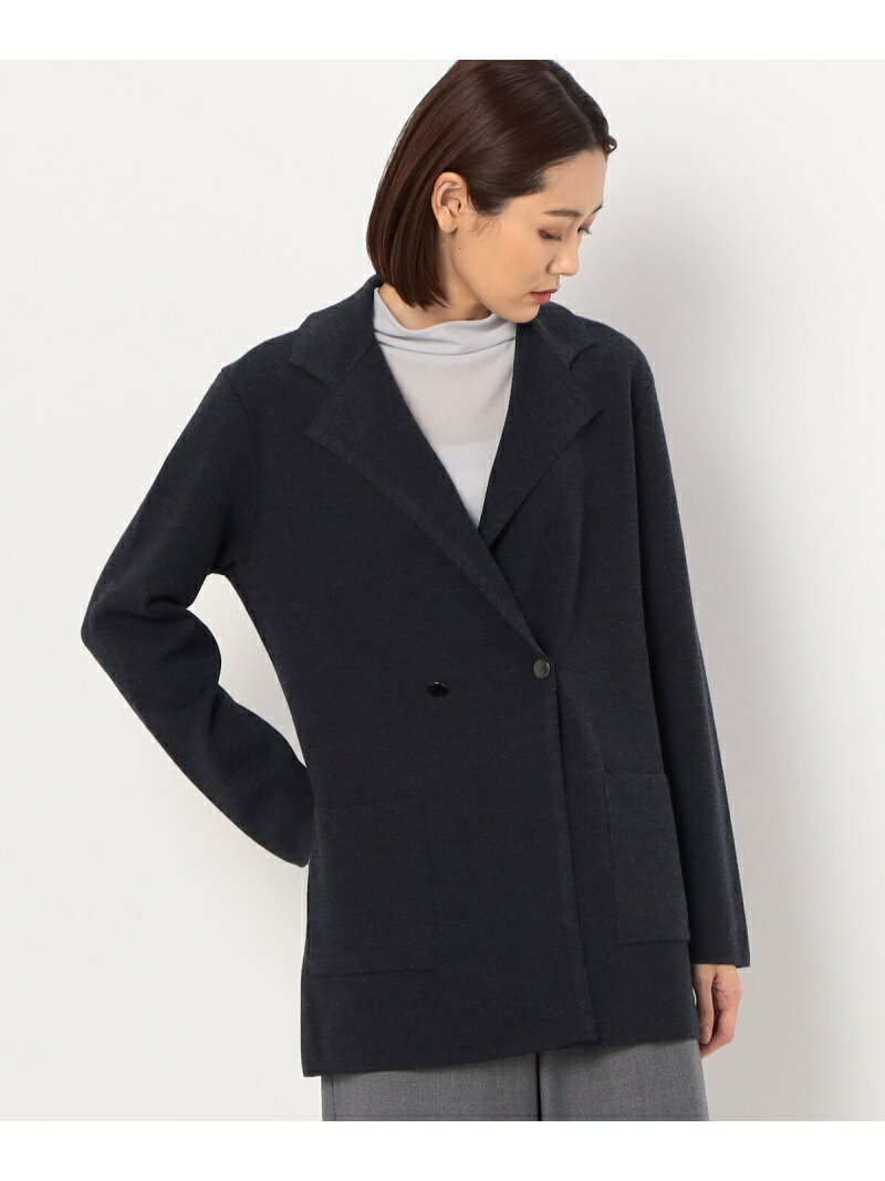 【SALE／55 OFF】オージーエキストラファインメリノウール ニットテーラードジャケット Gabardine K.T コムサ ジャケット アウター テーラードジャケット ブレザー【RBA_E】【送料無料】 Rakuten Fashion