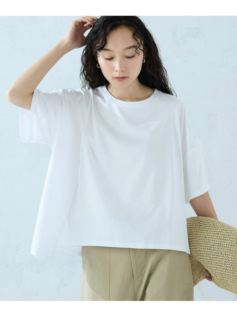 樂天商城 - 【抗菌防臭・接触冷感】アシンメトリーTシャツ COMME CA ISM コムサイズム トップス カットソー・Tシャツ ホワイト グレー ブラック ネイビー【送料無料】[Rakuten Fashion]