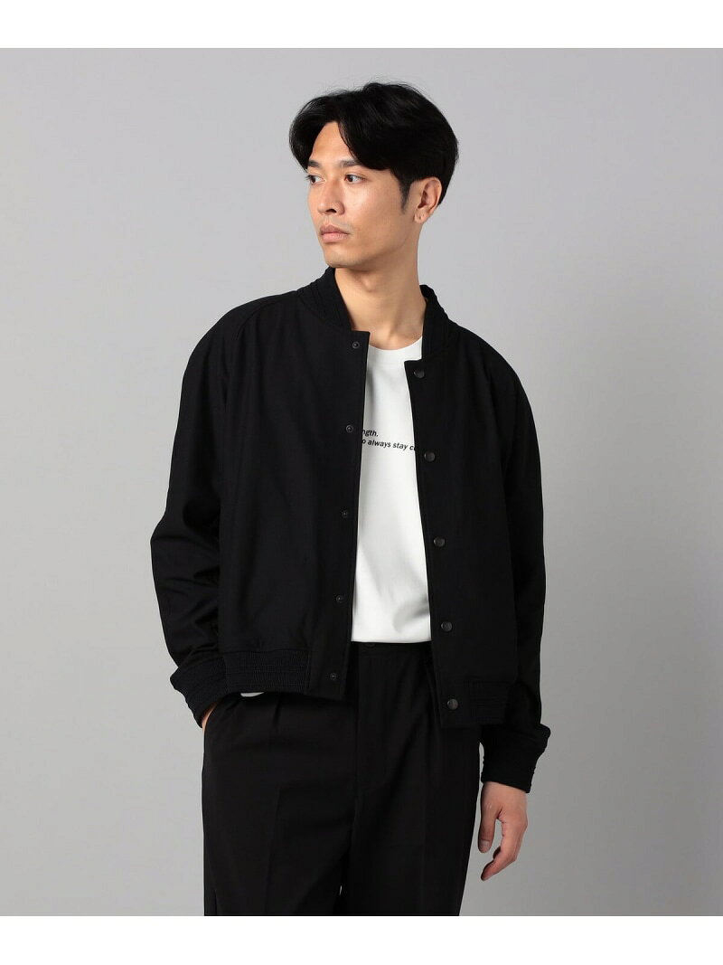 Rakuten - 【SALE／40%OFF】カラミ風トリコットジャージー ブルゾン COMME CA MEN コムサメン ジャケット・アウター ブルゾン・ジャンパー ブラック【RBA_E】【送料無料】[Rakuten Fashion]