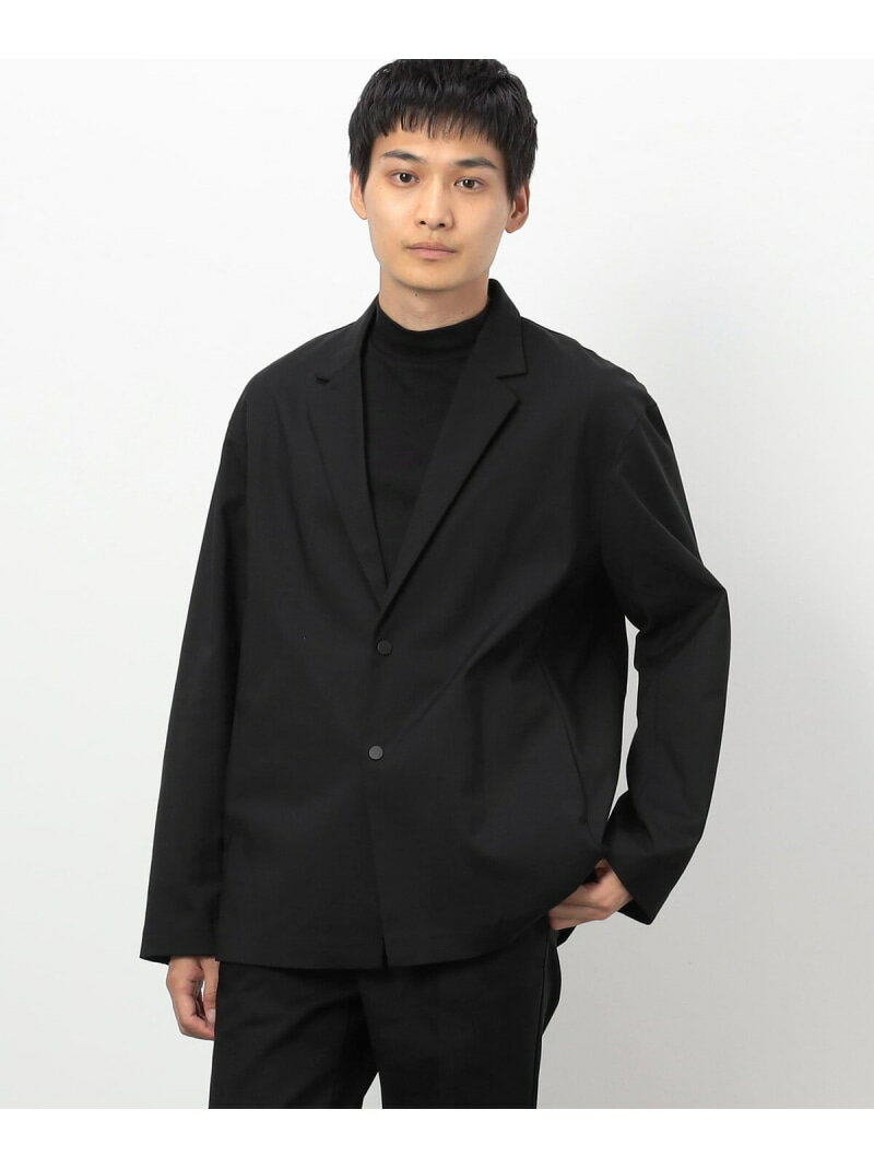 Easy Active Wear ストレッチ ジャケット (綿/ナイロン) COMME CA ISM コムサイズム ジャケット・アウター テーラードジャケット・ブレザー ブラック グレー