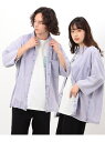 【SALE/55%OFF】硫化染めデニム/インディゴ染めデニムシャツ Purple&Yellow コムサイズム トップス シャツ・ブラウス パープル ブラック【...