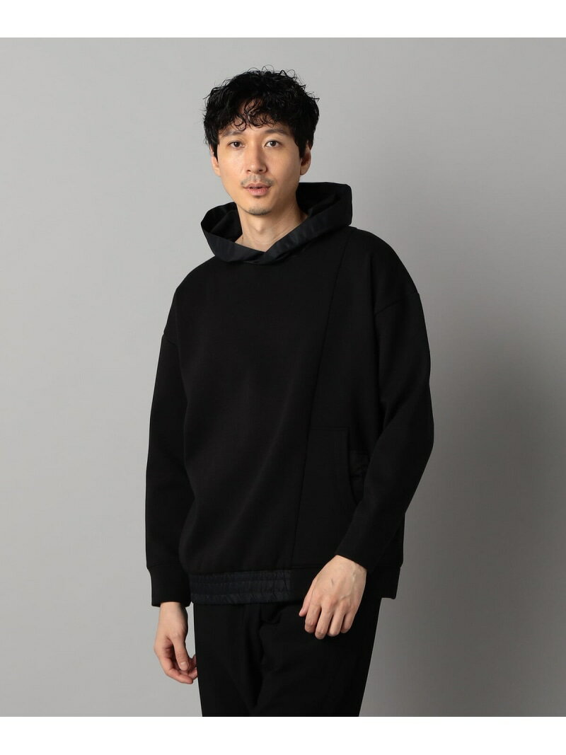 Rakuten - 【SALE／46%OFF】ナイロンコンビ フーディー β MEN コムサメン トップス パーカー・フーディー グレー ブラック【RBA_E】【送料無料】[Rakuten Fashion]