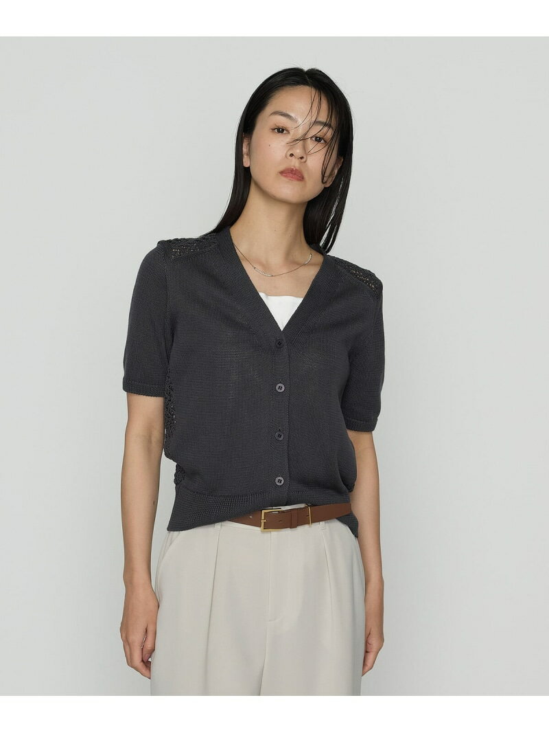 Rakuten - 【SALE／37%OFF】擬麻コットン カーディガン COMME CA コムサ トップス カーディガン ブルー グレー【RBA_E】【送料無料】[Rakuten Fashion]