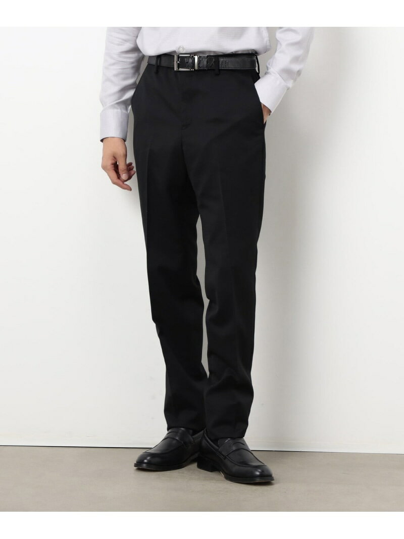 【セットアップ対応】ポリエステル ウール ギャバ パンツ COMME CA ISM コムサイズム スーツ・フォーマル スーツパンツ ネイビー ブラック【送料無料】[Rakuten Fashion]