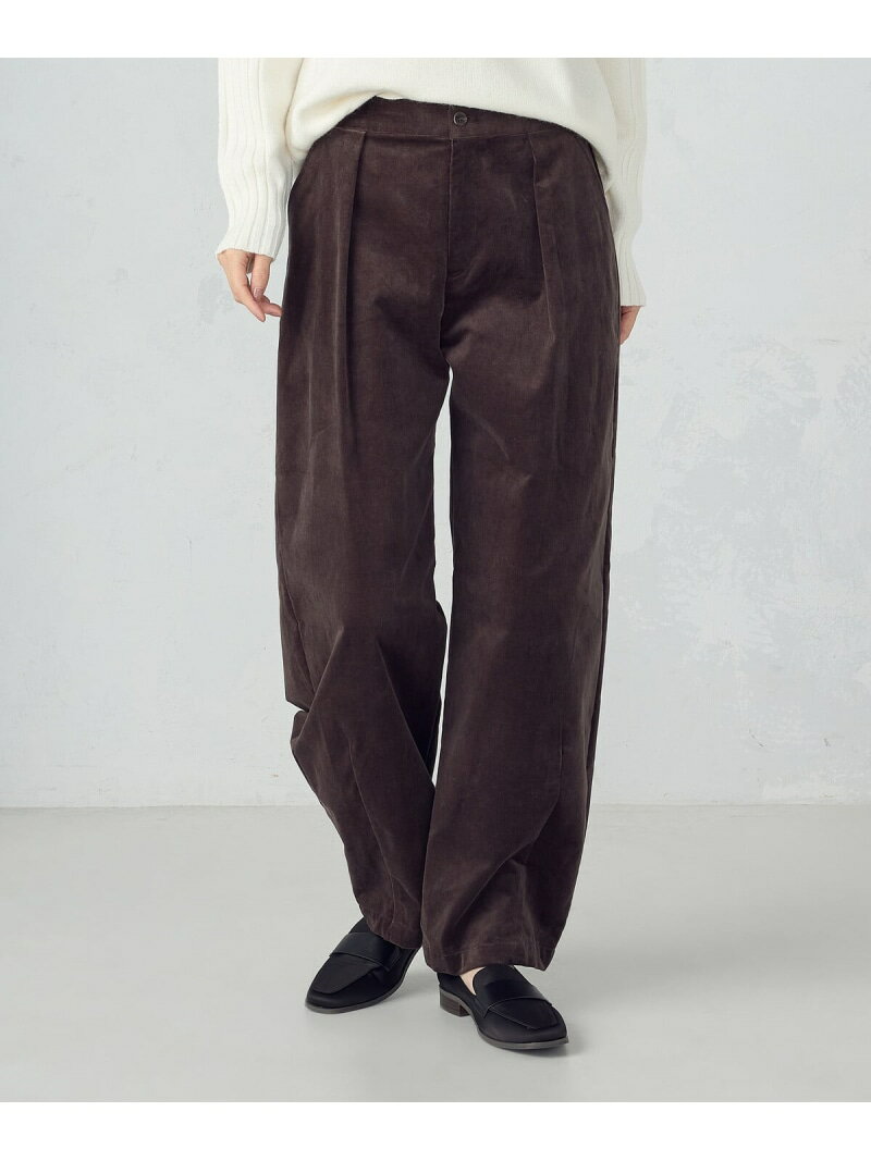 コーデュロイ カービーパンツ COMME CA ISM コムサイズム パンツ その他のパンツ ブラウン グレー【送料無料】[Rakuten Fashion]