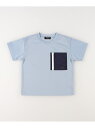 【SALE/55%OFF】ビッグポケット 半袖Tシャツ COMME CA ISM コムサイズム トップス カットソー・Tシャツ ホワイト ブルー【RBA_E】[...