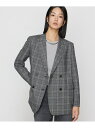 【SALE/37%OFF】2WAYストレッチチェックフラノ デザインダブルジャケット K.T KIYOKO TAKASE コムサ ジャケット・アウター テーラー...