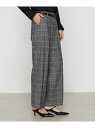 【SALE/20%OFF】2WAYストレッチチェックフラノ デザインワイドパンツ K.T KIYOKO TAKASE コムサ パンツ その他のパンツ ブラウン ...