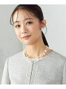 【SALE/50%OFF】インビジブル フェイクパール ショートネックレス COMME CA ISM コムサイズム アクセサリー・腕時計 ネックレス グレー ホ...