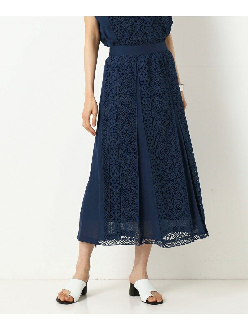 【SALE／50%OFF】[Sサイズ]【セットアップ対応】ジオメトリックフラワーケミカルレース レーススカート K.T KIYOKO TAKASE S-SIZE コムサ スカート その他のスカート【RBA_E】【送料無料】[Rakuten Fashion]のサムネイル