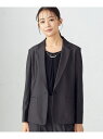 【セットアップ対応】ウォッシャブル ストライプ テーラードジャケット COMME CA ISM コムサイズム スーツ・フォーマル セットアップスーツ ネイビー ...