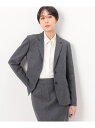 【SALE/50%OFF】【セットアップ対応】ウールストライプ シングルジャケット COMME CA コムサ スーツ・フォーマル セットアップスーツ グレー ネ...