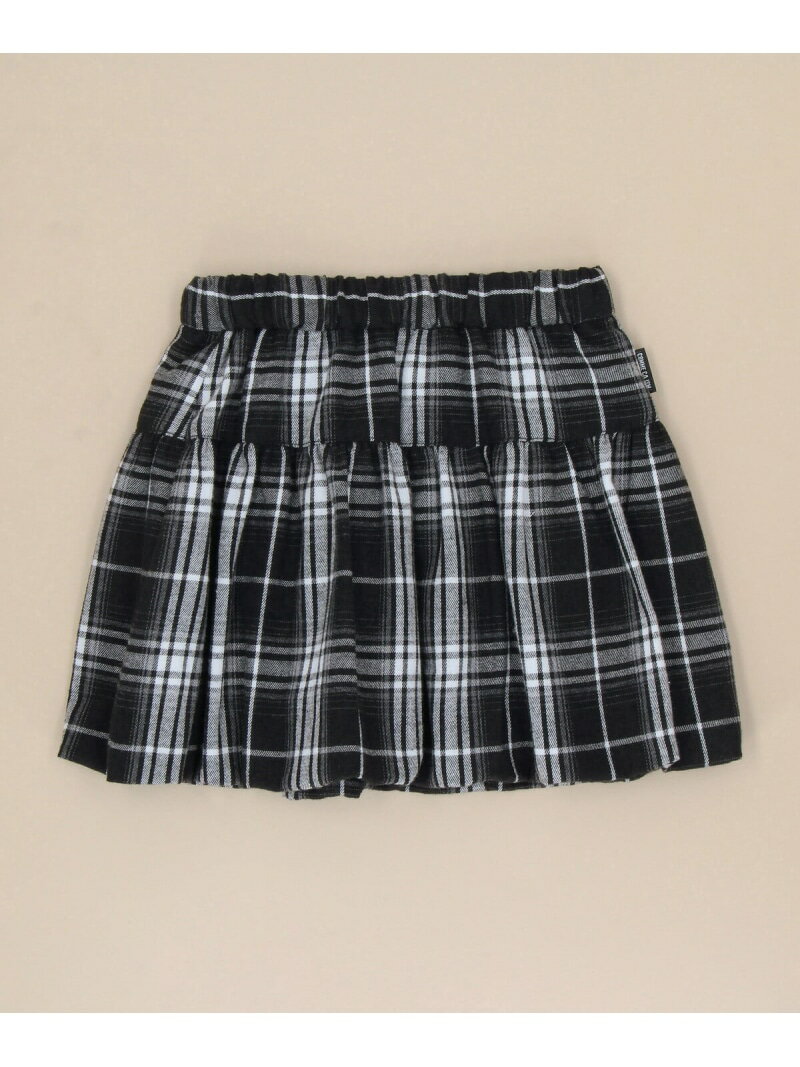 チェック バルーンスカート(ベビーサイズ) COMME CA ISM コムサイズム マタニティウェア・ベビー用品 その他のベビーグッズ ブラック[Rakuten Fashion]