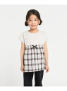 【SALE/28%OFF】くしゅっとチェック チュニックTシャツ COMME CA ISM コムサイズム トップス カットソー・Tシャツ ネイビー【RBA_E】...