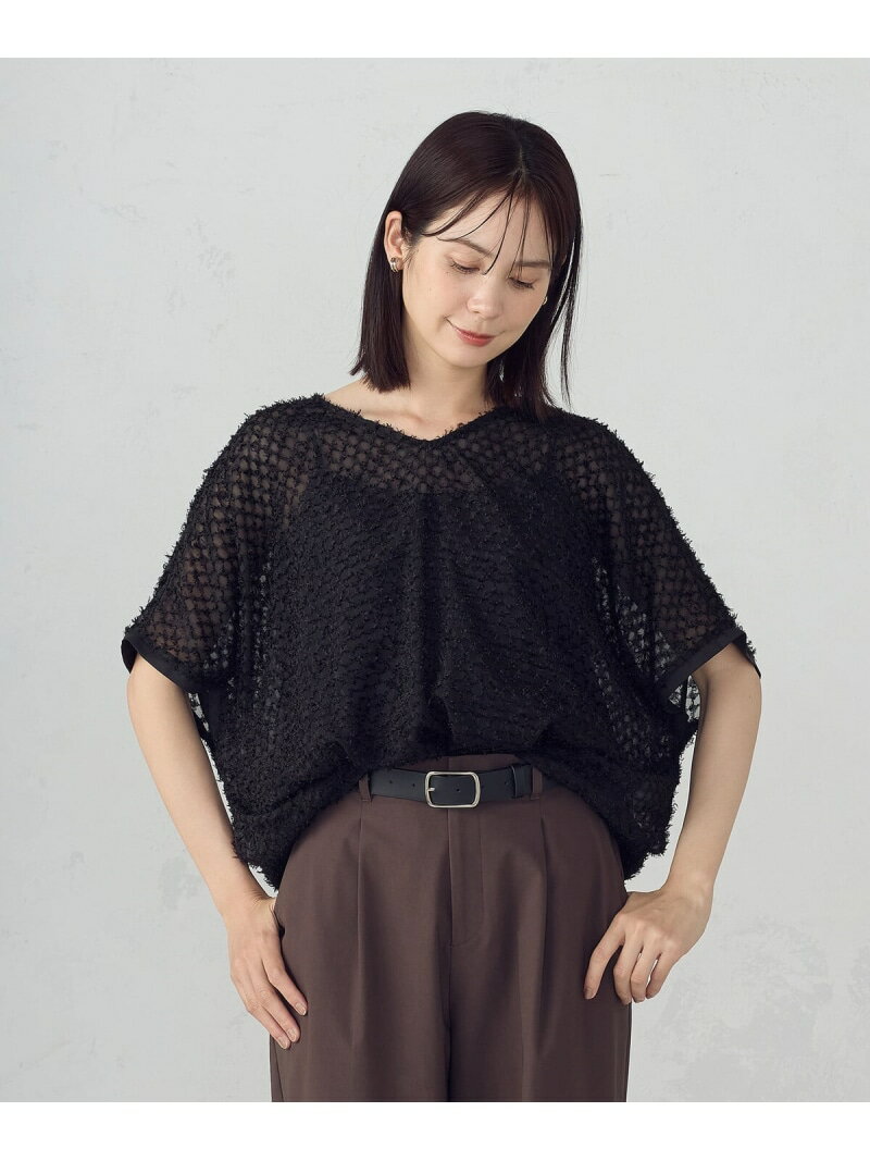 Rakuten - 【SALE／50%OFF】シアー フリンジ ドルマンスリーブブラウス COMME CA ISM コムサイズム トップス シャツ・ブラウス ブラック【RBA_E】[Rakuten Fashion]