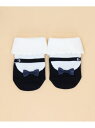 【SALE/10%OFF】バレエシューズ柄 ソックス COMME CA ISM コムサイズム マタニティウェア・ベビー用品 その他のベビーグッズ パープル ネイ...