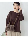 【SALE/30%OFF】フェイクファーバッグ MONO COMME CA コムサイズム バッグ ハンドバッグ ブラウン グレー【RBA_E】【送料無料】[Ra...