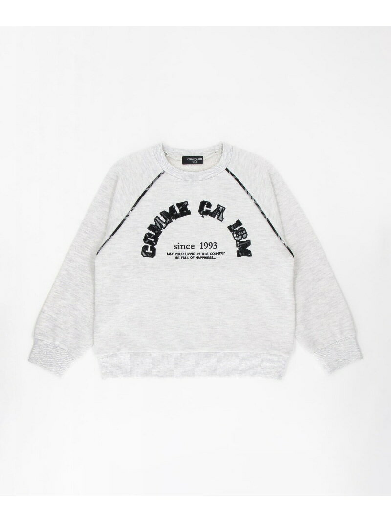 チェック ロゴトレーナー COMME CA ISM コムサイズム トップス スウェット・トレー...