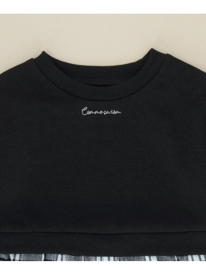 チェック ワンピース(ベビーサイズ) COMME CA ISM コムサイズム マタニティウェア・ベビー用品 その他のベビーグッズ ブラック[Rakuten Fashion] 3