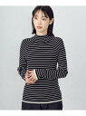 【SALE/37%OFF】ベーシックリブ ボーダー ハイネックニット COMME CA ISM コムサイズム トップス ニット ブラック ホワイト【RBA_E】...
