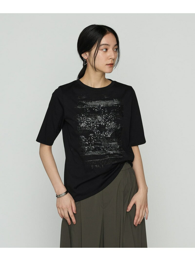 Rakuten - [ +サイズ ] プレーティング天竺 星柄Tシャツ Gabardine K.T + コムサ トップス カットソー・Tシャツ ホワイト ブラック グレー【送料無料】[Rakuten Fashion]