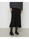 ハイテンション ニットコール ランダム切り替えマーメイドスカート Gabardine K.T コムサ スカート ロング・マキシスカート ブラック【送料無料】[R...
