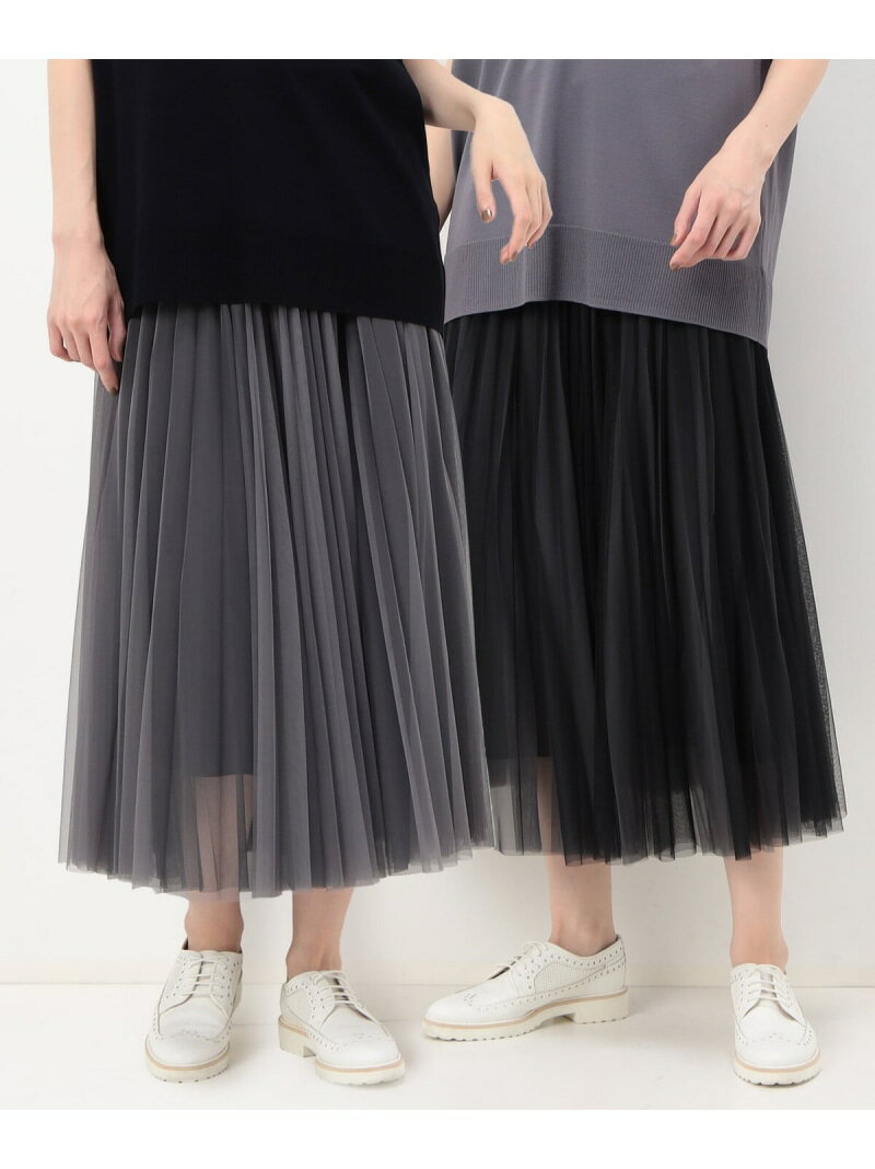 Rakuten - 【SALE／20%OFF】[ TALLサイズ ] 【リバーシブル】ソフトチュール スカート COMME CA TALL コムサ スカート その他のスカート ブラック ホワイト ブルー【RBA_E】【送料無料】[Rakuten Fashion]
