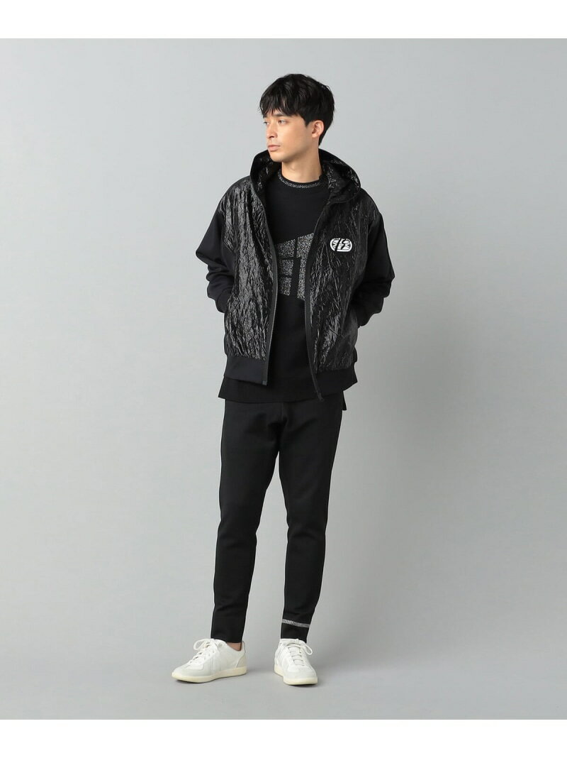 【SALE／55%OFF】【β MEN】シルクナイロン ワッペン付きブルゾン【COMME CA MEN】 β MEN コムサメン ジャケット・アウター ブルゾン・ジャンパー ブラック【RBA_E】【送料無料】[Rakuten Fashion]