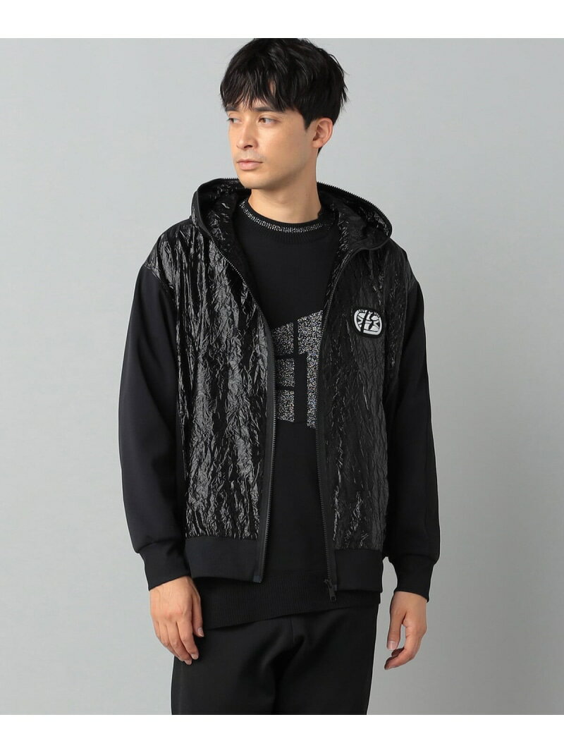 【SALE／55%OFF】【β MEN】シルクナイロン ワッペン付きブルゾン【COMME CA MEN】 β MEN コムサメン ジャケット・アウター ブルゾン・ジャンパー ブラック【RBA_E】【送料無料】[Rakuten Fashion]