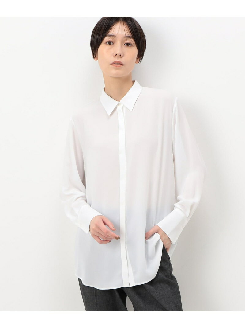 【SALE／37%OFF】ソアパールソフトツイル シャツ COMME CA コムサ トップス シャツ・ブラウス ブラック..