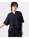 【セットアップ対応】シアーストライプ ドルマンブラウス Gabardine K.T コムサ トップス シャツ・ブラウス グレー ネイビー カーキグリーン【送料無...