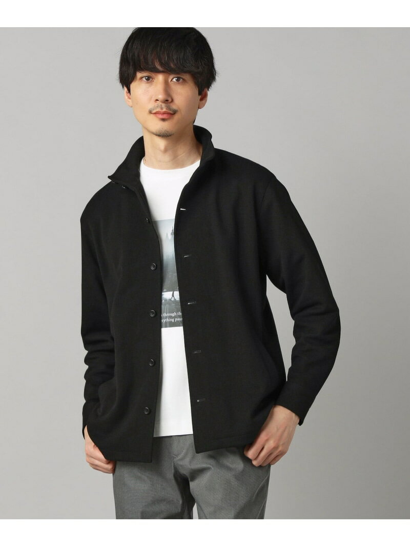 Rakuten - 和紙カノコ スタンドカラーブルゾン COMME CA MEN コムサメン ジャケット・アウター ブルゾン・ジャンパー ネイビー ブラック【送料無料】[Rakuten Fashion]