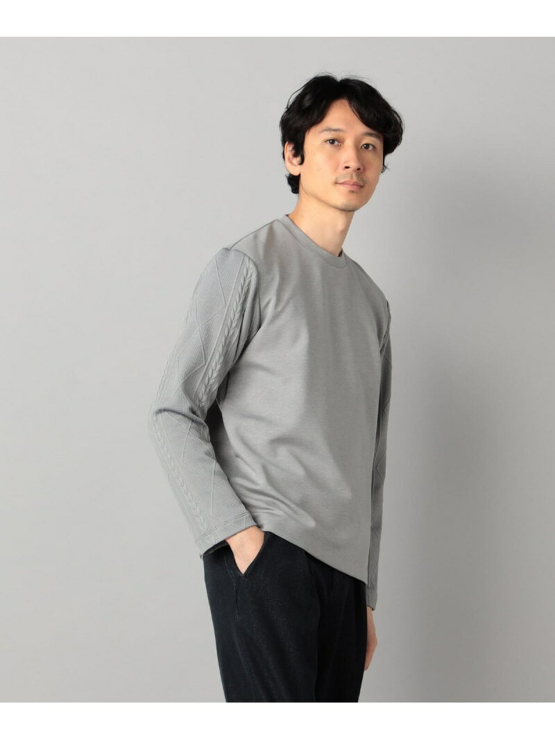 【SALE／10%OFF】ダウンファブリック クルーネックプルオーバー COMME CA MEN コムサメン トップス スウェット・トレーナー ブラック グレー【RBA_E】【送料無料】[Rakuten Fashion]