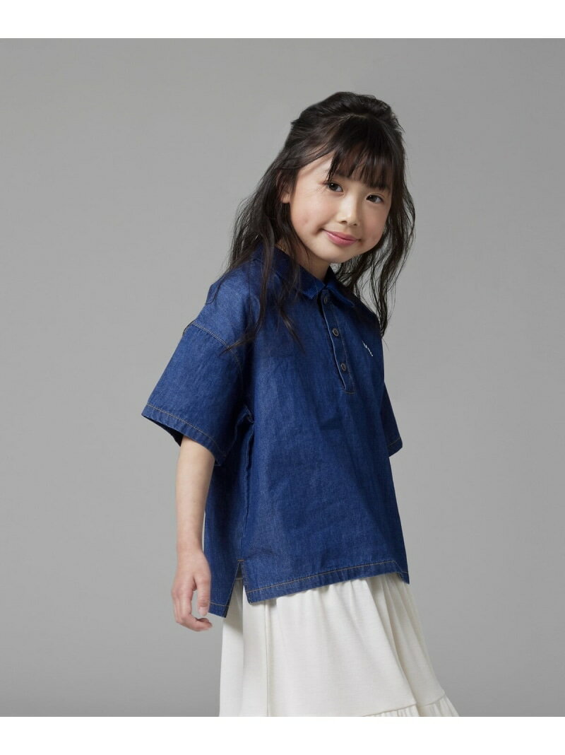 ��SALE��37%OFF�ۥǥ˥�ݥ������ COMME CA ISM ���ॵ������ �ȥåץ� �ݥ������ �֥롼��RBA_E��[Rakuten Fashion]