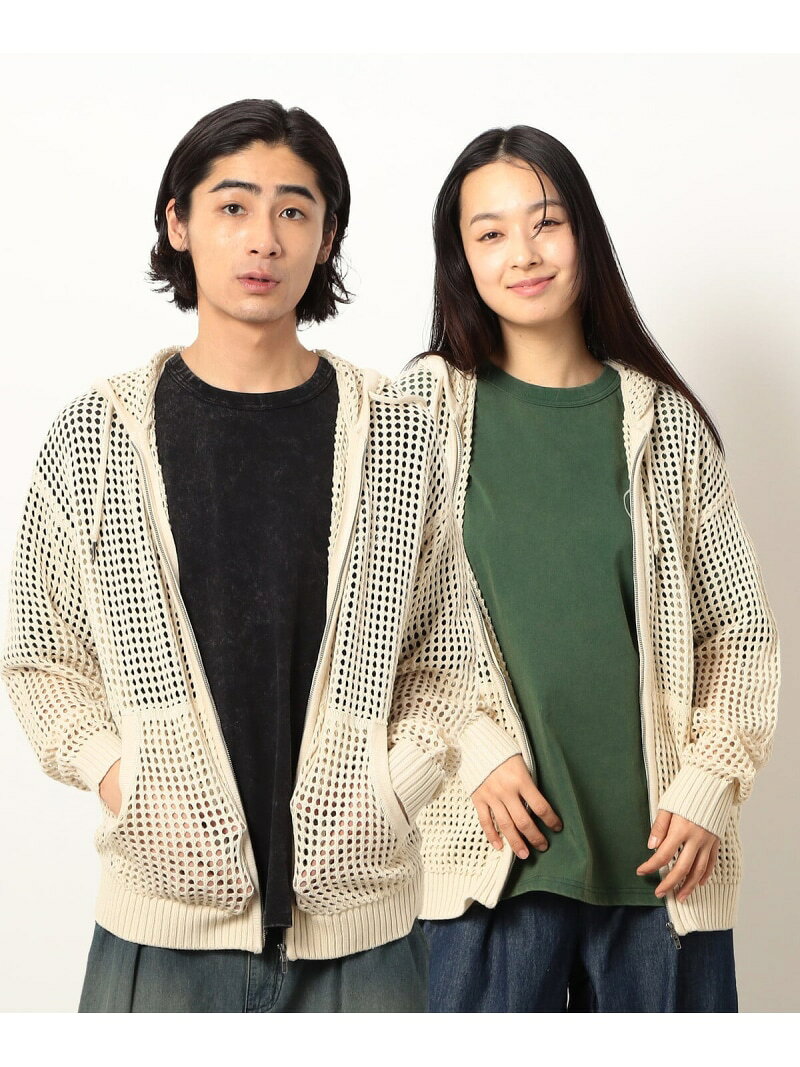 【SALE／40 OFF】メッシュニットジップパーカ Purple Yellow コムサイズム トップス パーカー フーディー ベージュ ブラック【RBA_E】【送料無料】 Rakuten Fashion