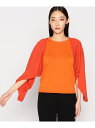 【SALE/80%OFF】【セットアイテム】メランジ ボレロセット COMME CA ISM コムサイズム トップス カーディガン オレンジ ブラック【RBA_...