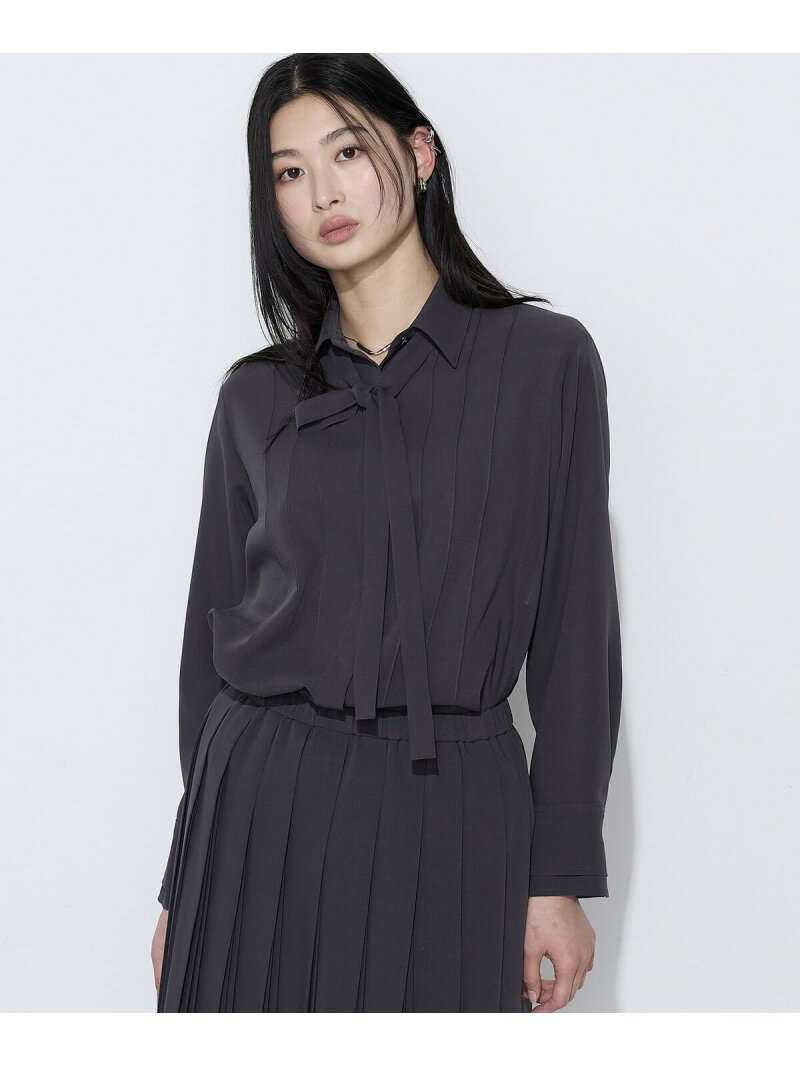 Rakuten - 【SALE／10%OFF】フィネスボイル シャツブラウス COMME CA コムサ トップス シャツ・ブラウス グレー ブルー ホワイト【RBA_E】【送料無料】[Rakuten Fashion]