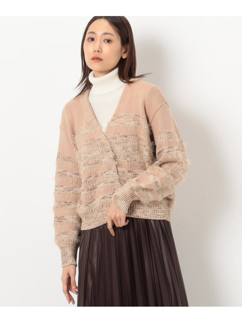 【SALE／20%OFF】ミックスボーダー カーディガン K.T KIYOKO TAKASE コムサ トップス カーディガン ブラック ブラウン【RBA_E】【送料無料】[Rakuten Fashion]