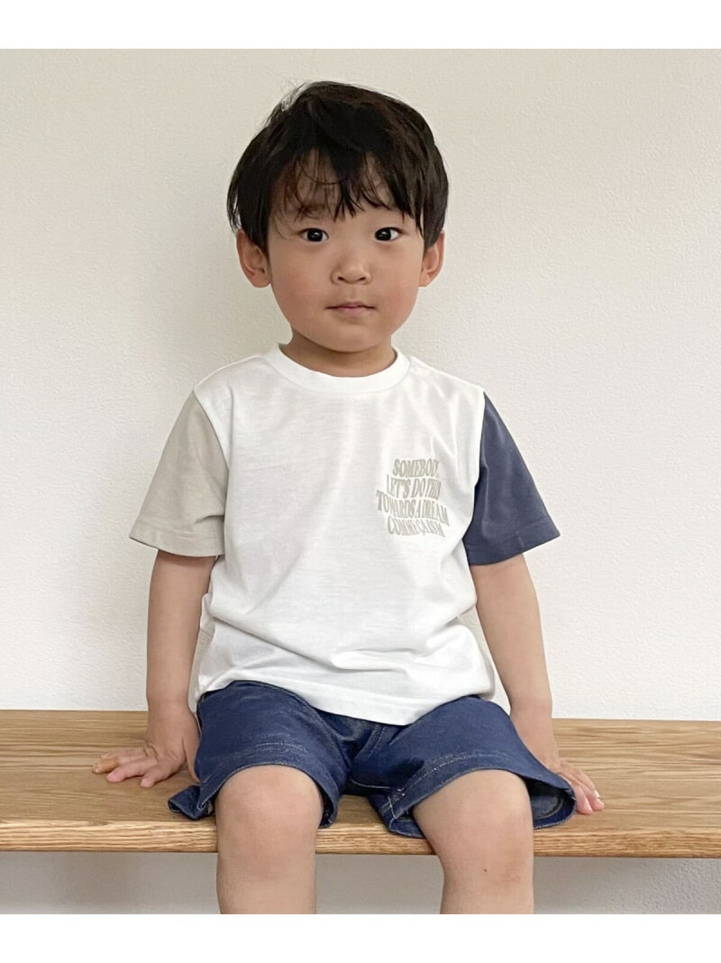 コムサイズム  ベビー服 男の子 【SALE／10%OFF】ロゴプリント 半袖Tシャツ(ベビーサイズ) COMME CA ISM コムサイズム マタニティウェア・ベビー用品 その他のベビーグッズ ホワイト ブラック グリーン【RBA_E】[Rakuten Fashion]